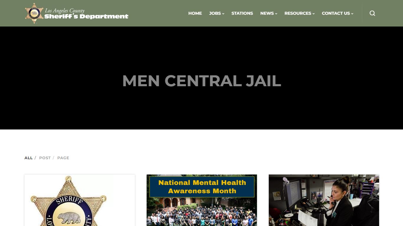 Men central jail - Los Angeles County Sheriff's Department