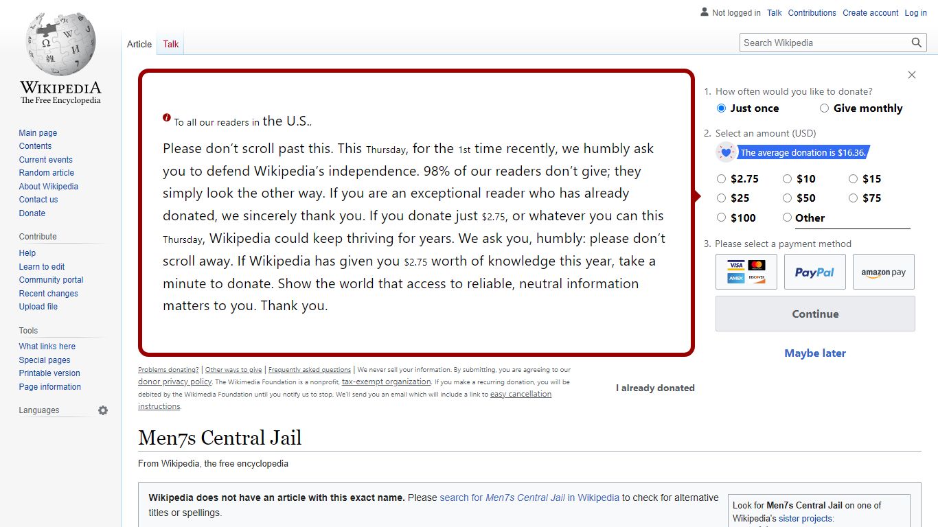 Men's Central Jail - Wikipedia