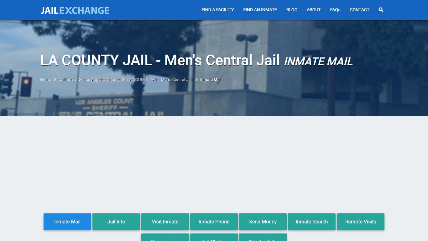 LA COUNTY JAIL - Men's Central Jail Inmate Mail - JAIL EXCHANGE